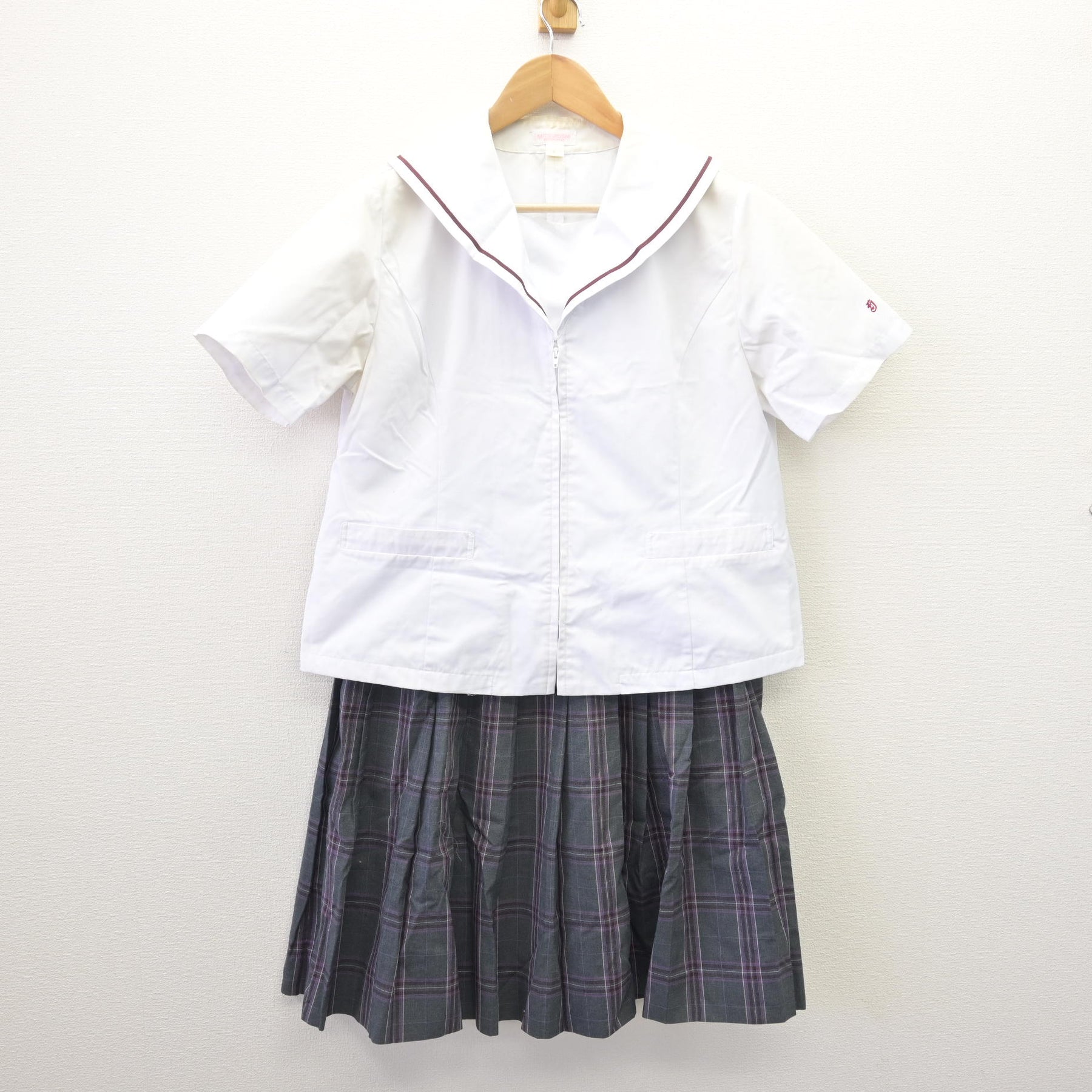 【コスプレ衣装】茨城県 常総学院高校 夏服の長袖ブラウス (サイズM)