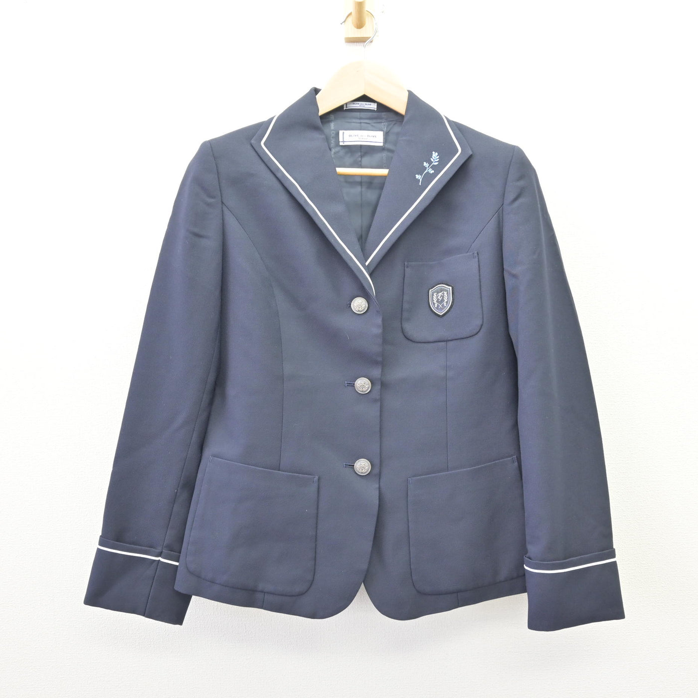 旧国鉄 夏物制服(笛付き) 中古】山口県 高川学園高等学校/旧制服 女子制服 2点 (ブレザー