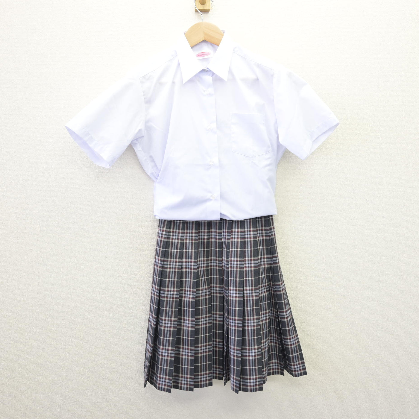 中古】東京都 大原学園高等学校 女子制服 2点 (シャツ・スカート 