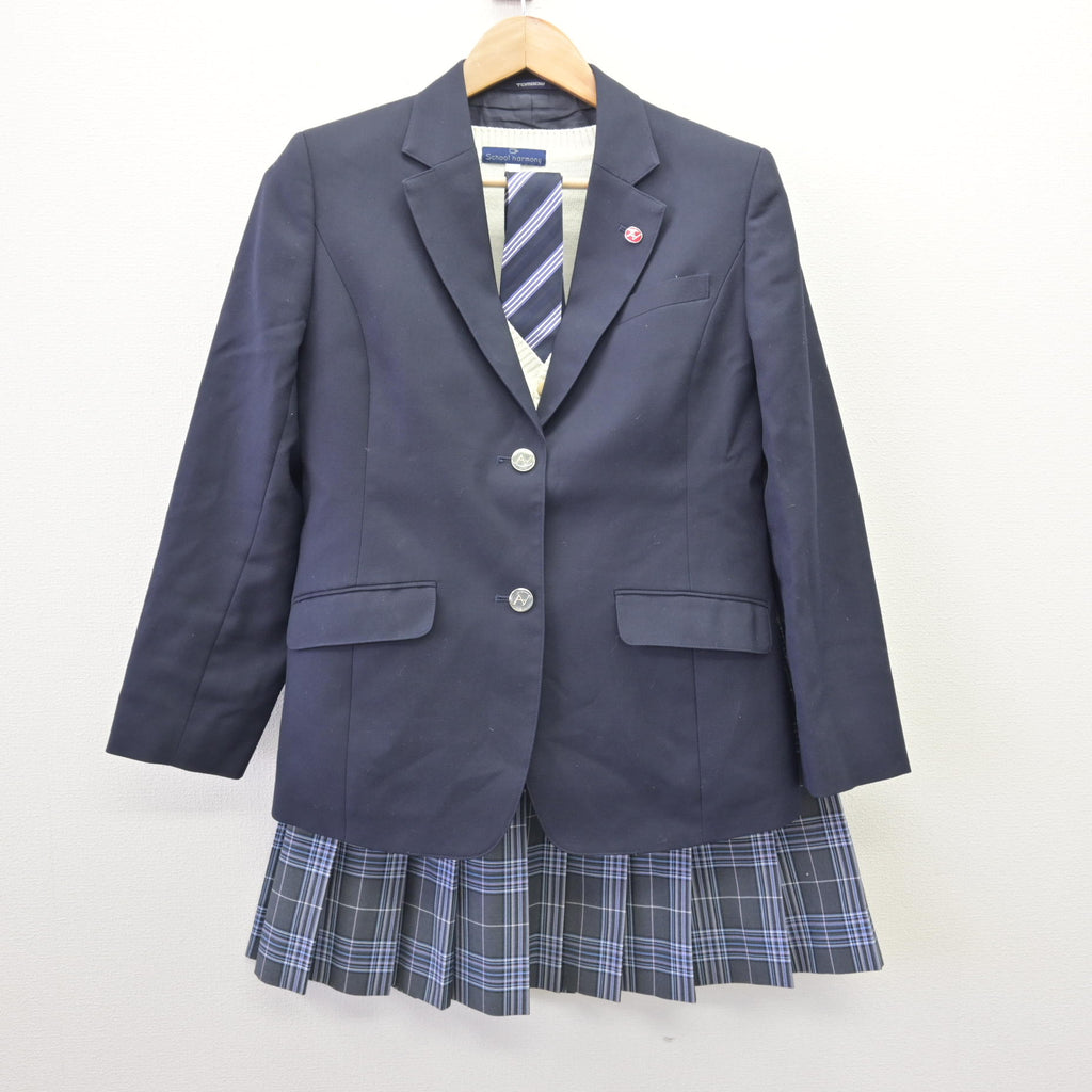 鎌西制服 中古】福岡県 小倉商業高等学校/旧制服 女子制服 4点 (ブレザー