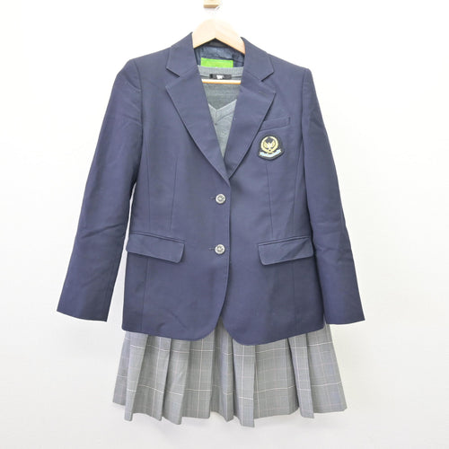 中古】千葉県 木更津第二中学校 女子制服 4点 (ブレザー・シャツ