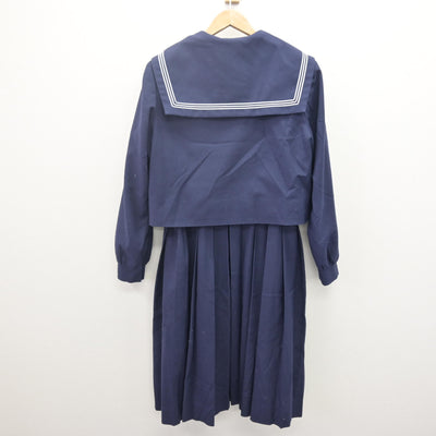 【中古】福岡県 老司中学校 女子制服 3点 (セーラー服・ジャンパースカート) sf113618