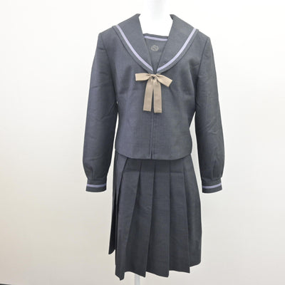 【中古】埼玉県 浦和麗明高等学校 女子制服 4点 (セーラー服・ニット・スカート) sf113674