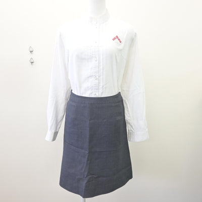 【中古】広島県 AICJ高等学校 女子制服 3点 (ブレザー・シャツ・スカート) sf113726