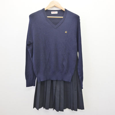 【中古】三重県 松阪工業高等学校 女子制服 3点 (ブレザー・ニット・スカート) sf113734