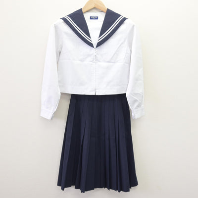 【中古】愛知県 横須賀中学校/旧制服 女子制服 4点 (セーラー服・スカート) sf113746