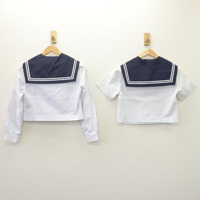 【中古】愛知県 横須賀高等学校 女子制服 2点 (セーラー服) sf113750