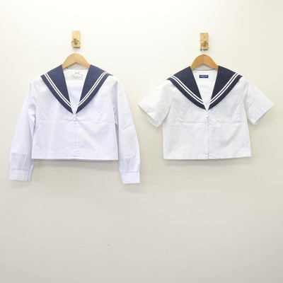 【中古】愛知県 横須賀高等学校 女子制服 2点 (セーラー服・セーラー服) sf113751