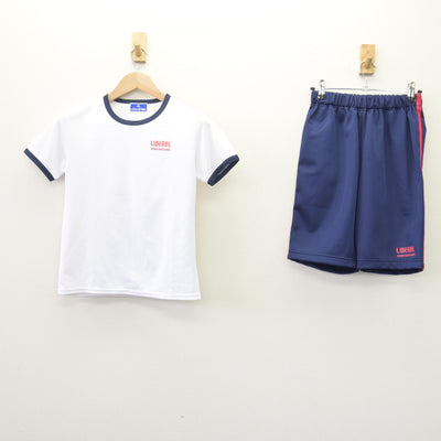 【中古】大阪府 堺リベラル中学校・高等学校 女子制服 2点 (体操服 上・体操服 下) sf113759