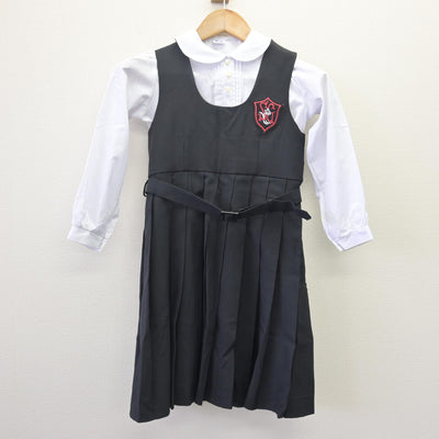 【中古】東京都 サレジアン国際学園目黒星美小学校 女子制服 4点 (ブレザー・シャツ・ジャンパースカート) sf113765
