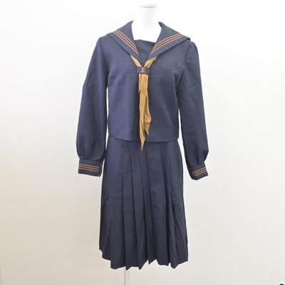 【中古】東京都 関東国際高等学校 女子制服 3点 (セーラー服・スカート) sf113771