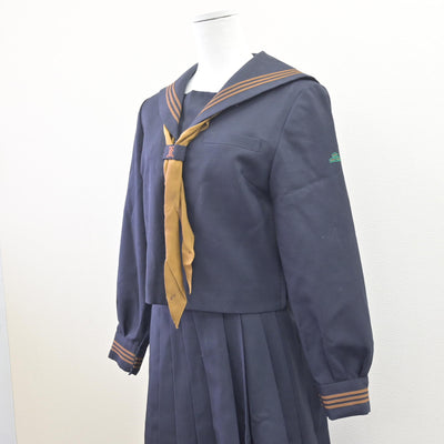 【中古】東京都 関東国際高等学校 女子制服 3点 (セーラー服・スカート) sf113771
