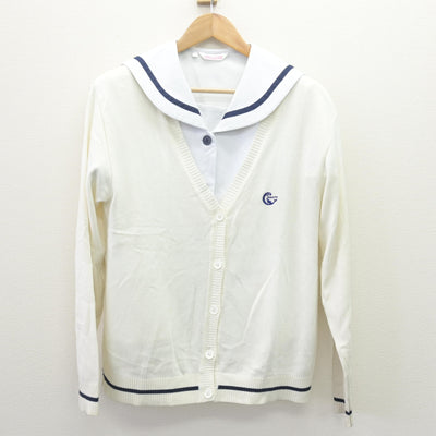 【中古】新潟県 北越高等学校 女子制服 2点 (ニット・セーラー服) sf113782