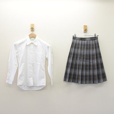 【中古】東京都 帝京大学高等学校 女子制服 4点 (ブレザー・シャツ・スカート) sf113793