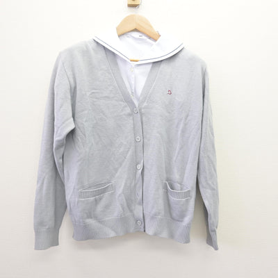 【中古】大阪府 梅花高等学校 女子制服 3点 (ニット・ブラウス) sf113801