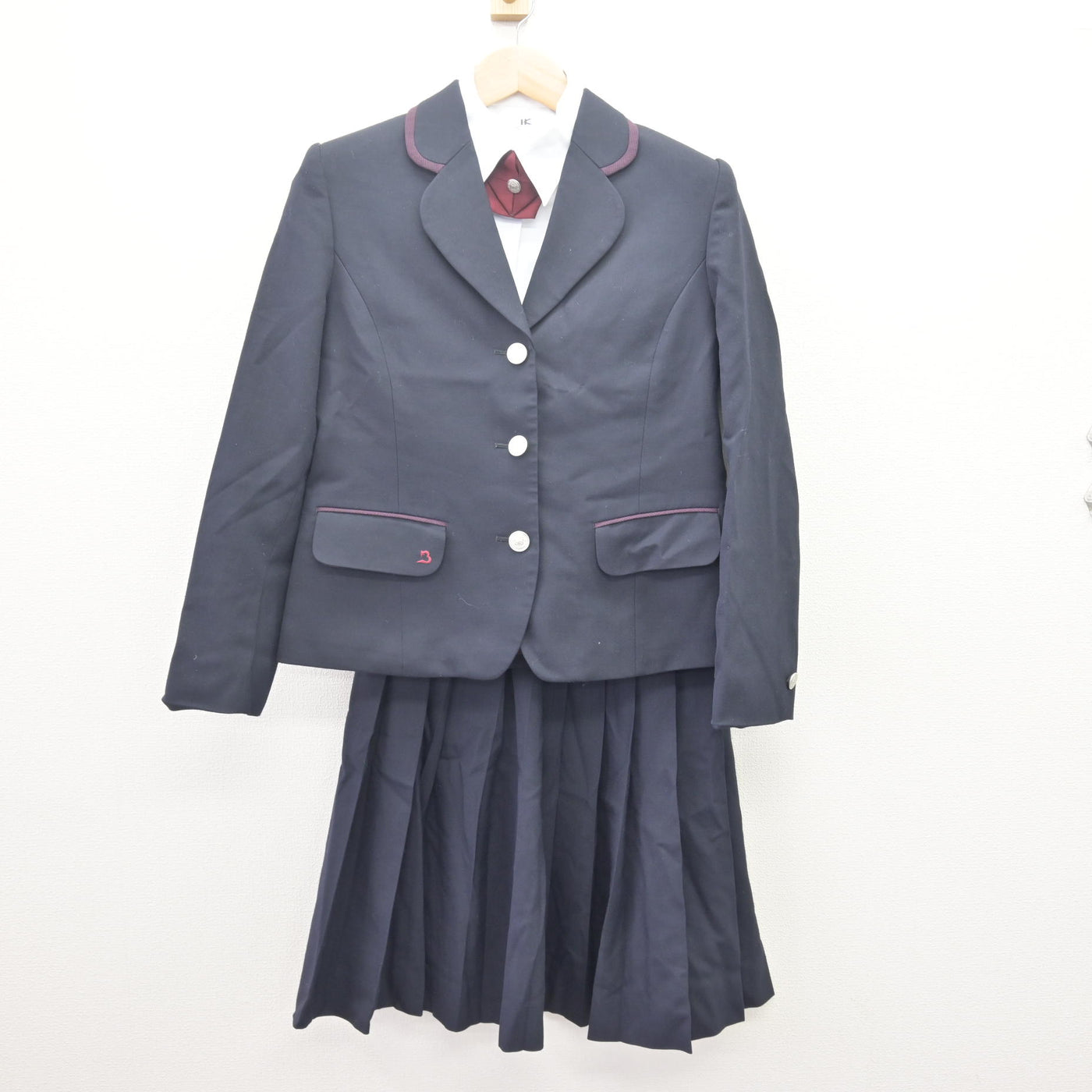 【中古】大阪府 梅花高等学校 女子制服 6点 (ブレザー・ブラウス・スカート) sf113804