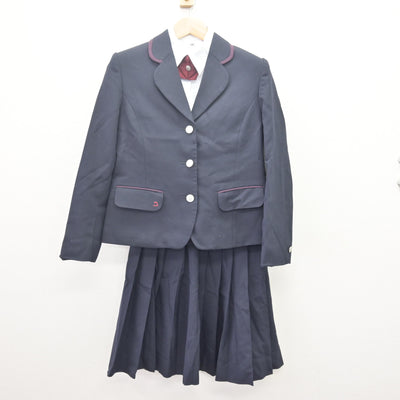 【中古】大阪府 梅花高等学校 女子制服 6点 (ブレザー・ブラウス・スカート) sf113804