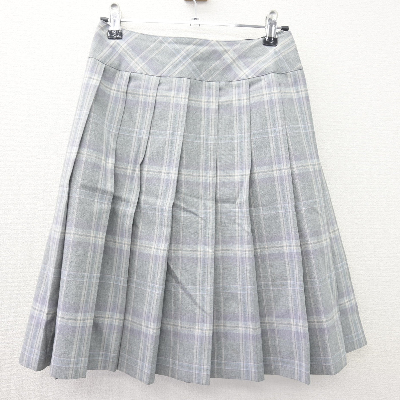 【中古】青森県 柴田学園大学附属柴田学園高等学校 女子制服 3点 (ベスト・スカート) sf113806