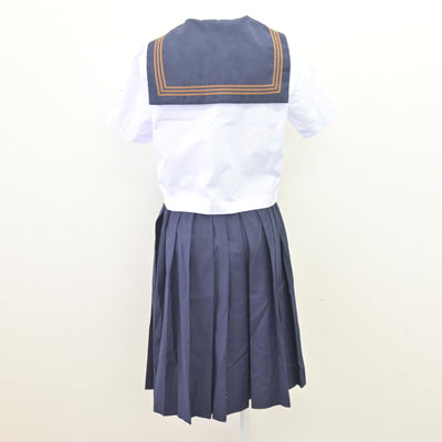 【中古】東京都 関東国際高等学校 女子制服 2点 (セーラー服・スカート) sf113809