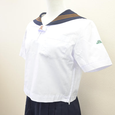 【中古】東京都 関東国際高等学校 女子制服 2点 (セーラー服・スカート) sf113809