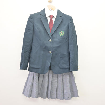 中古】福島県 勿来工業高等学校 女子制服 4点 (ブレザー・シャツ 中古】福島県 勿来工業高等学校 女子制服 4点 (ブレザー・シャツ