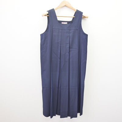 【中古】京都府  京都聖母学院中学校・高等学校 女子制服 1点 (ジャンパースカート) sf113826