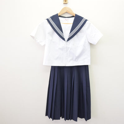 【中古】愛知県 今伊勢中学校 / 旧制服 女子制服 3点 (セーラー服・スカート) sf113841