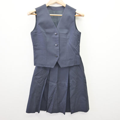 【中古】埼玉県 豊岡高等学校 女子制服 2点 (ベスト・スカート) sf113906