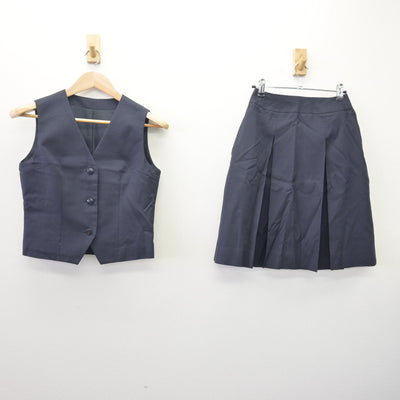 【中古】埼玉県 豊岡高等学校 女子制服 2点 (ベスト・スカート) sf113906