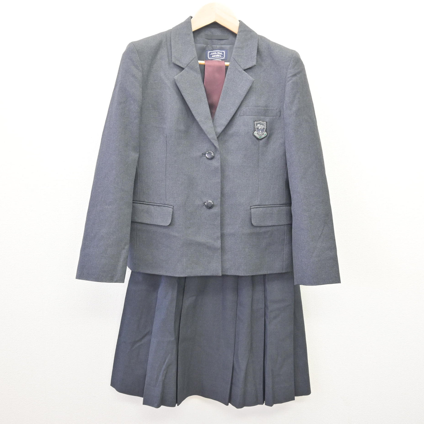 【中古】埼玉県 星野高等学校 女子制服 4点 (ブレザー・ベスト・スカート) sf113907