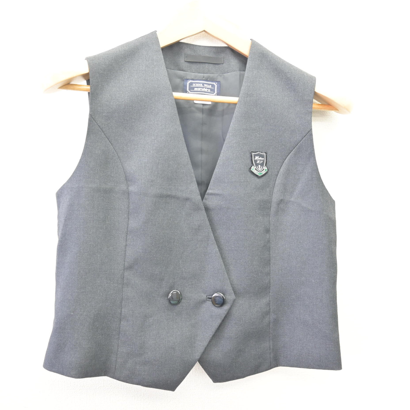 【中古】埼玉県 星野高等学校 女子制服 2点 (ベスト・スカート) sf113908