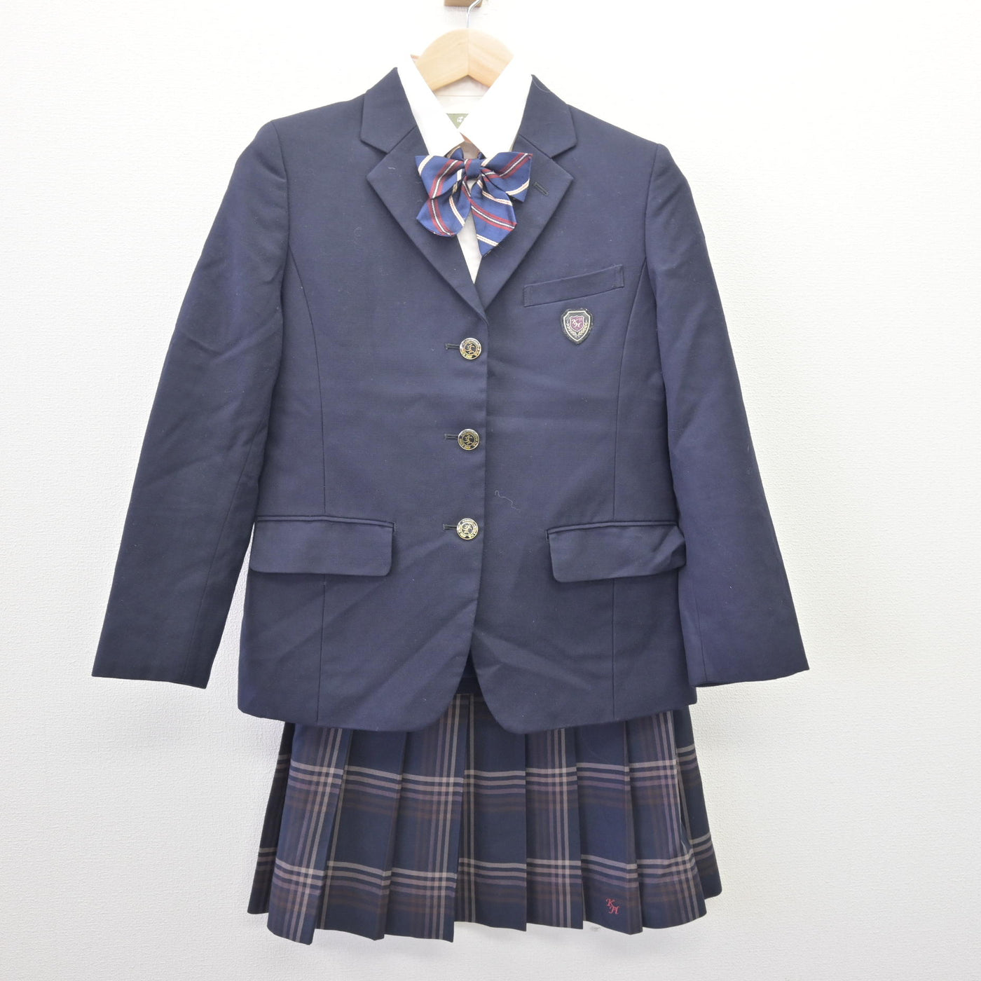 【中古】千葉県 柏の葉高等学校 女子制服 4点 (ブレザー・シャツ・スカート) sf113910