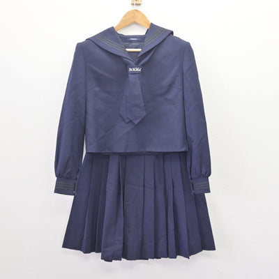 【中古】埼玉県 さいたま市立浦和高等学校 女子制服 3点 (セーラー服・スカート) sf113916