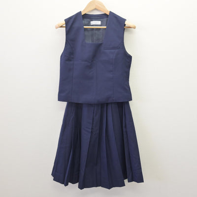 【中古】北海道 琴似中学校 女子制服 4点 (ブレザー・ベスト・スカート) sf113948