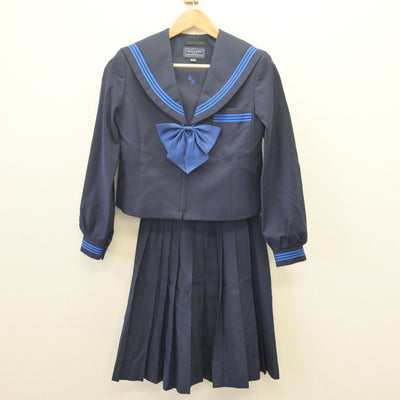 【中古】奈良県 香芝北中学校 女子制服 3点 (セーラー服・スカート) sf113959