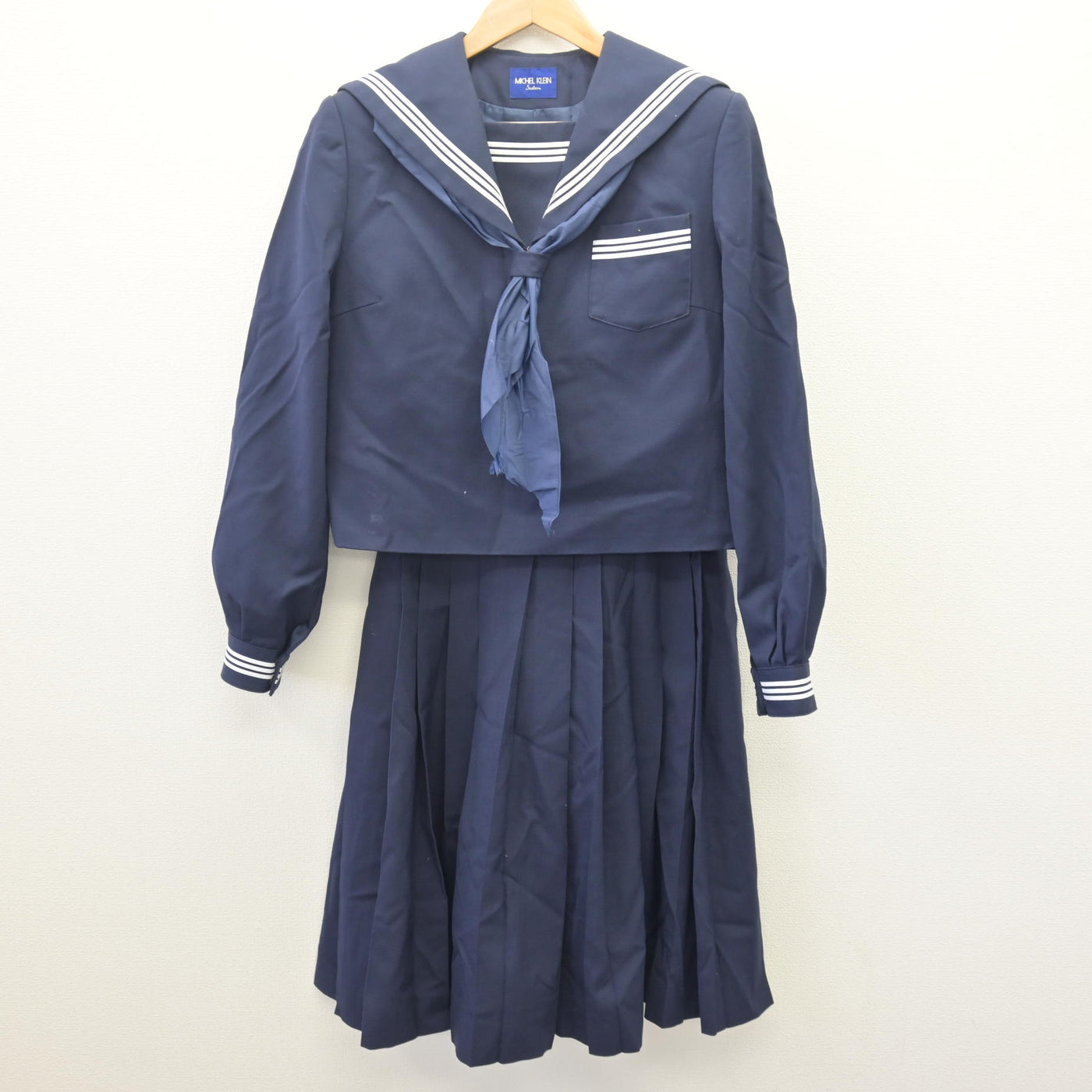 【中古】栃木県 西那須野中学校 女子制服 3点 (セーラー服・スカート) sf113966
