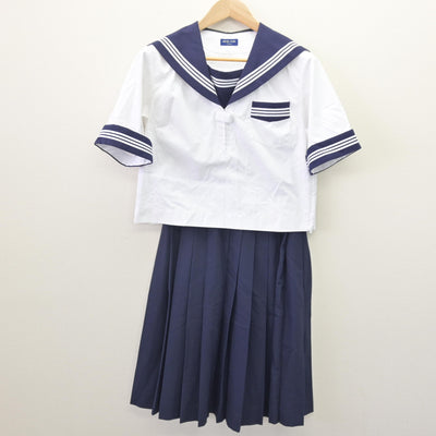 【中古】栃木県 西那須野中学校 女子制服 3点 (セーラー服・セーラー服・スカート) sf113968