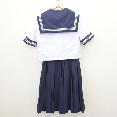 【中古】栃木県 西那須野中学校 女子制服 3点 (セーラー服・スカート) sf113969