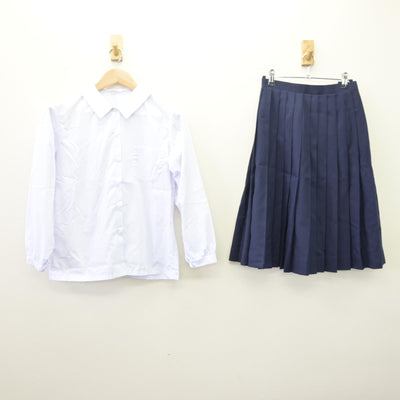 【中古】埼玉県 大砂土中学校 女子制服 4点 (ブレザー・ベスト・シャツ・スカート) sf113989