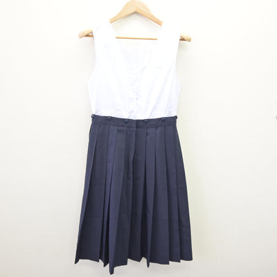 【中古】福岡県 福岡工業大学附属城東高等学校 女子制服 4点 (セーラー服・その他アイテム・スカート) sf113992