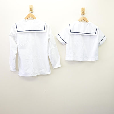 【中古】福岡県 福岡工業大学附属城東高等学校 女子制服 2点 (ブラウス・セーラー服) sf113993