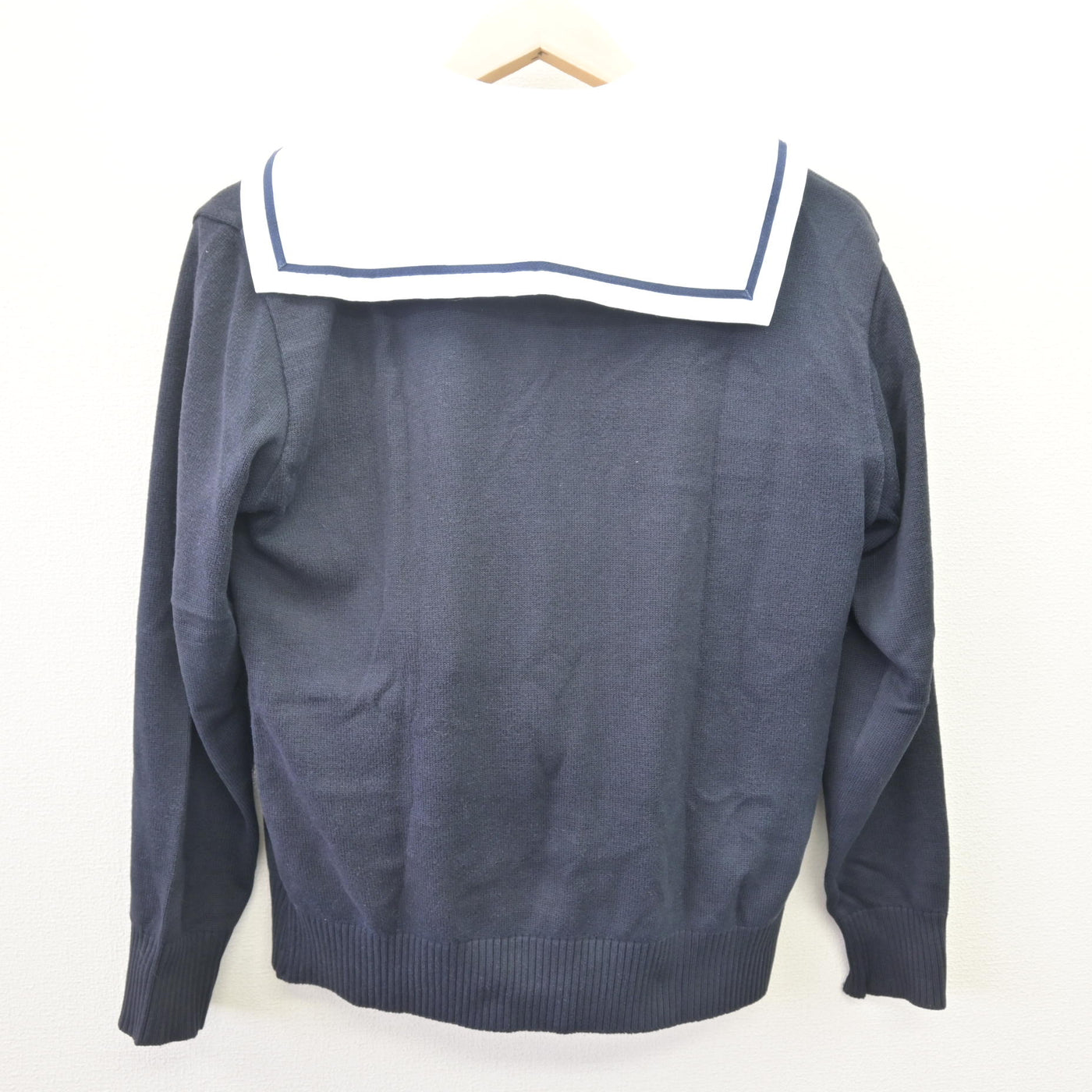 【中古】福岡県 福岡工業大学附属城東高等学校 女子制服 2点 (ニット・ブラウス) sf113994