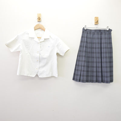 【中古】兵庫県 三木東高等学校 女子制服 2点 (ブラウス・スカート) sf113999
