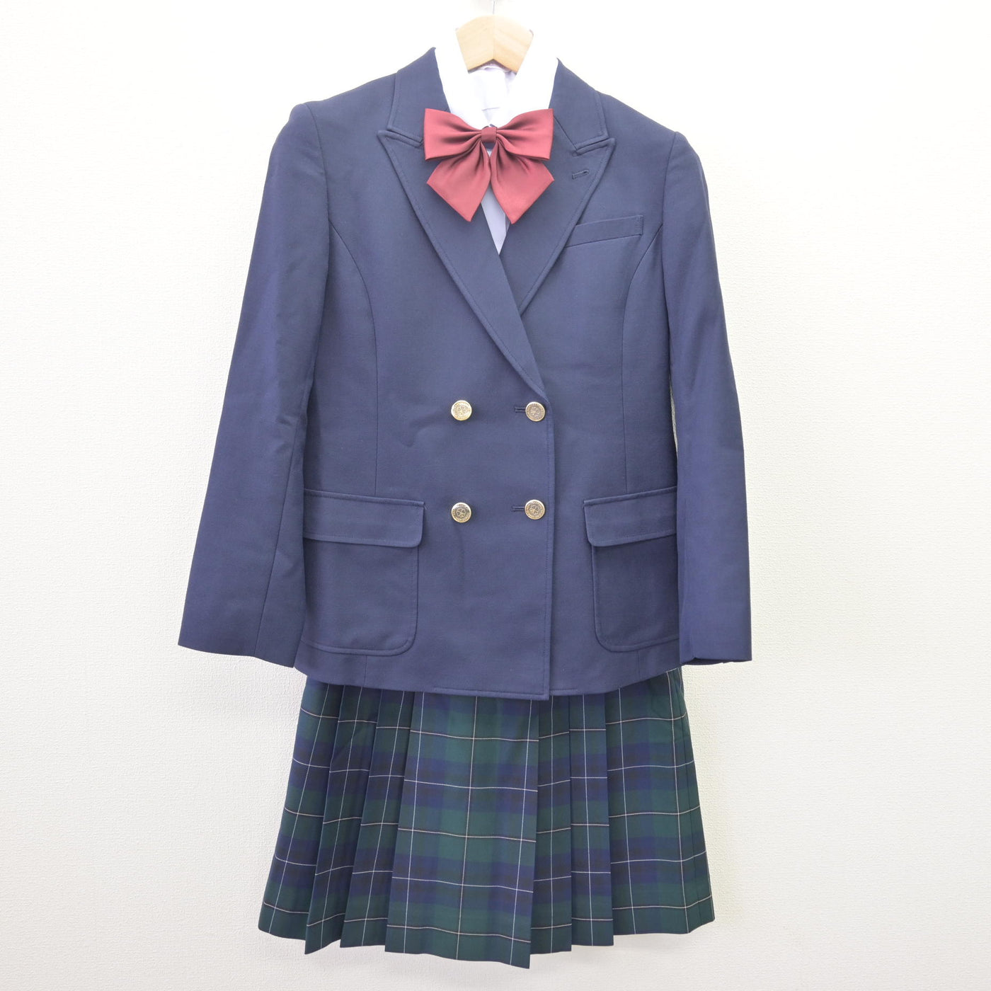 【中古】北海道 札幌第一高等学校 女子制服 6点 (ブレザー・ベスト・ブラウス・スカート) sf114004