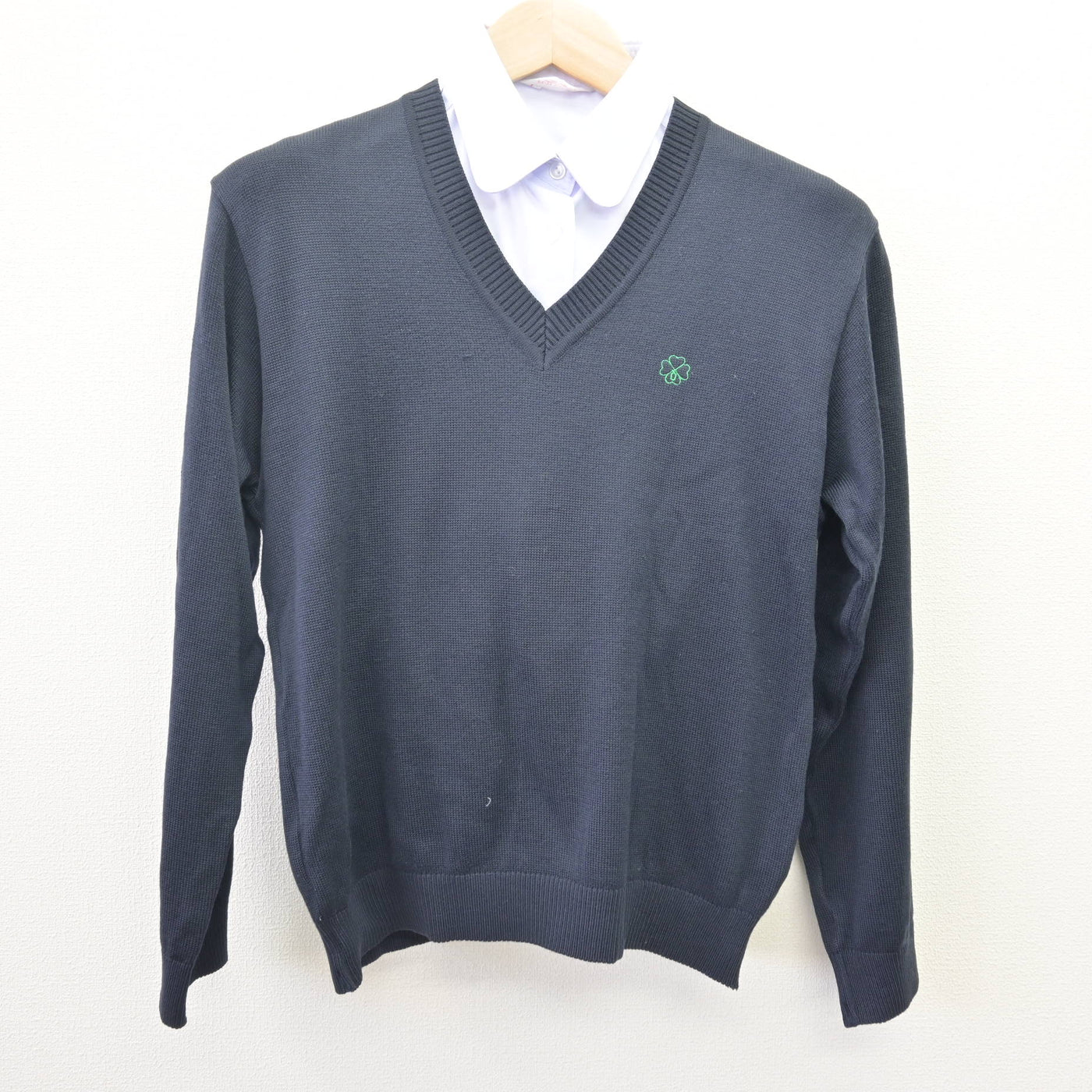 【中古】北海道 札幌第一高等学校 女子制服 3点 (ニット・ブラウス) sf114005