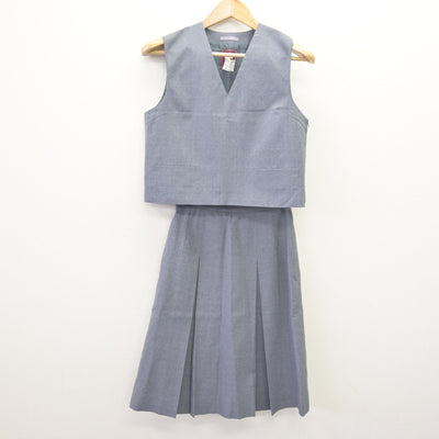 【中古】北海道 真駒内曙中学校 女子制服 3点 (ブレザー・ベスト・スカート) sf114011
