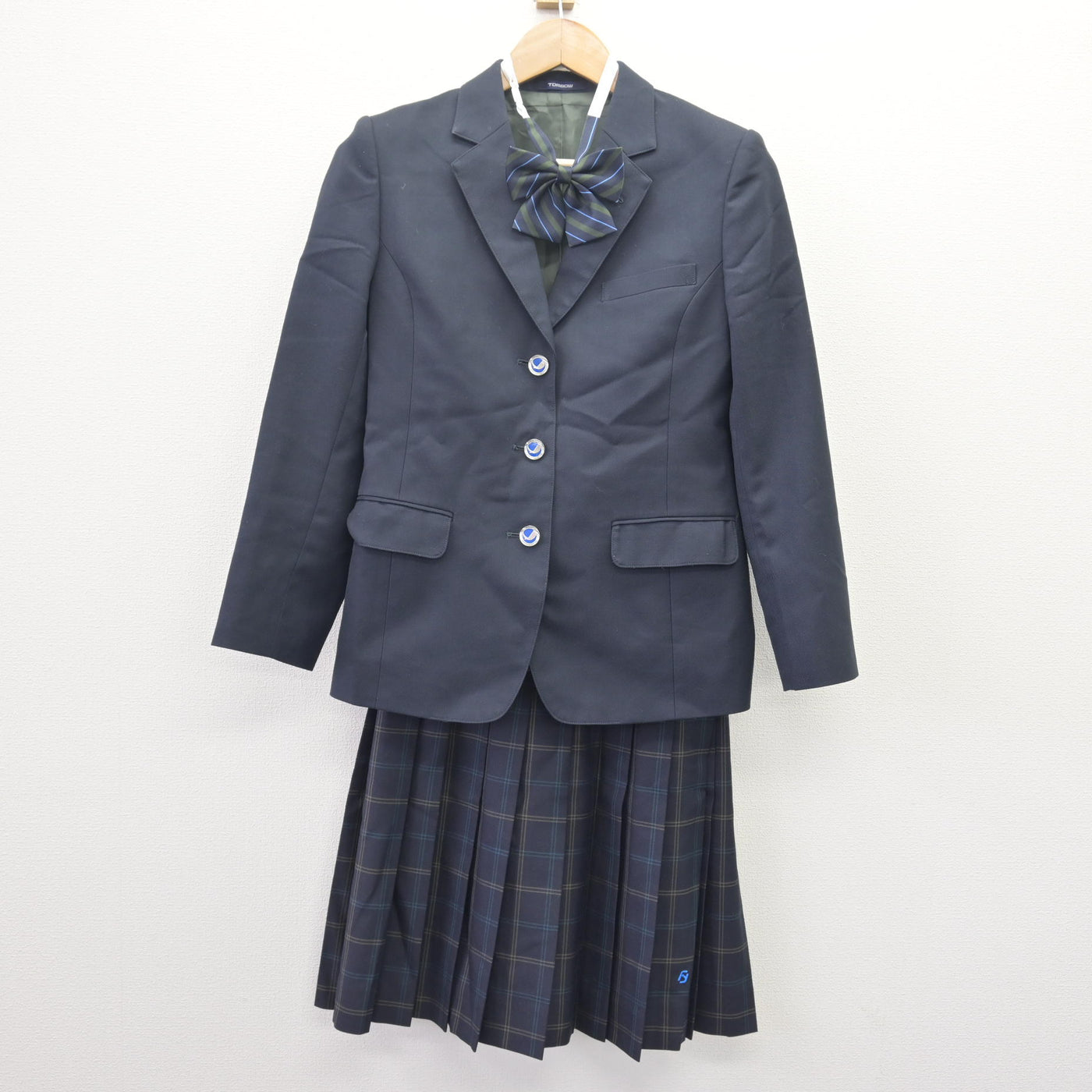 【中古】神奈川県 横浜国立大学教育学部附属横浜中学校 女子制服 3点 (ブレザー・スカート) sf114016