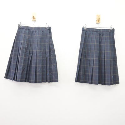 【中古】神奈川県 横浜国立大学教育学部附属横浜中学校 女子制服 3点 (ニットベスト・スカート) sf114017