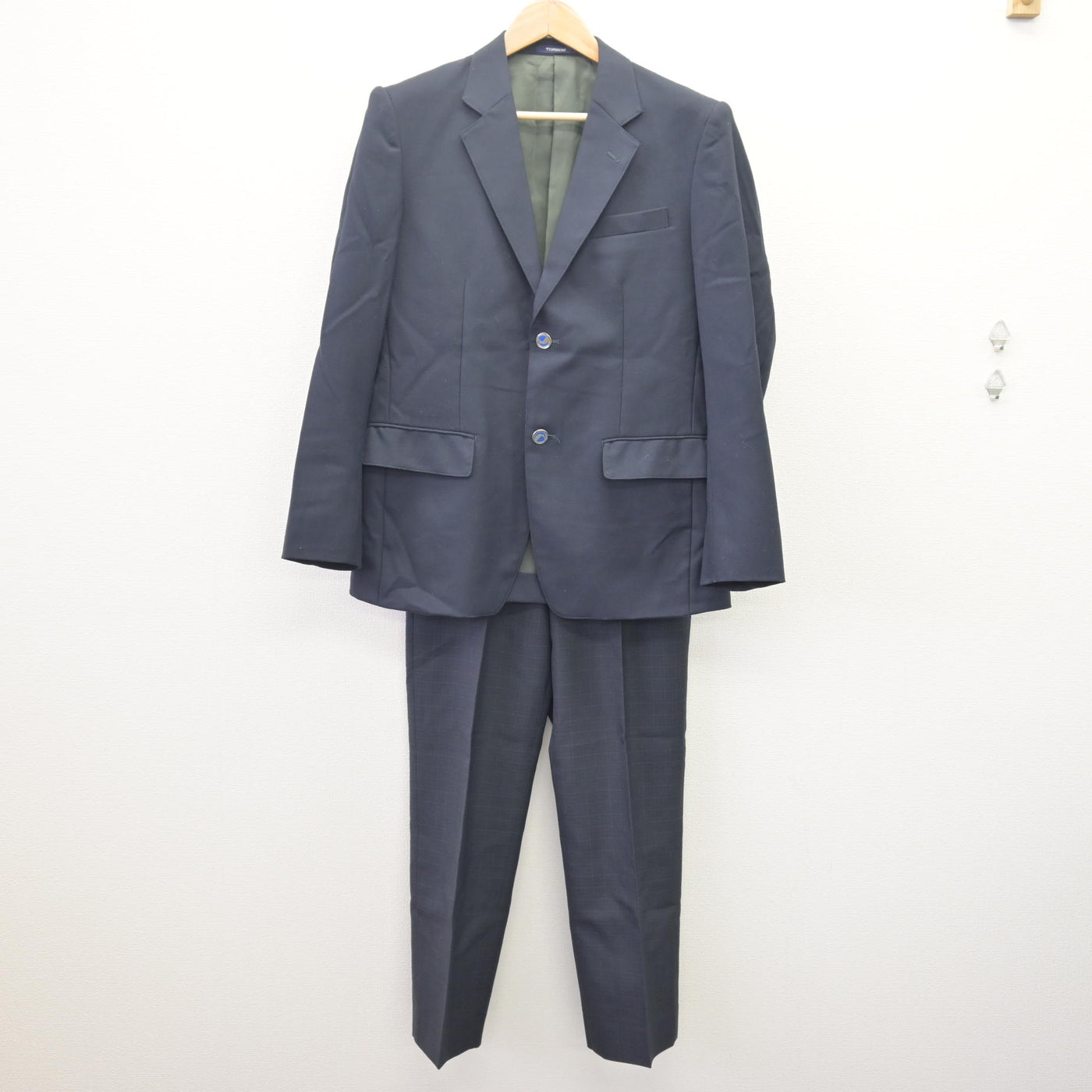 【中古】神奈川県 横浜国立大学教育学部附属横浜中学校 男子制服 2点 (ブレザー・ズボン) sf114018