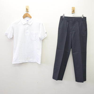【中古】神奈川県 横浜国立大学教育学部附属横浜中学校 男子制服 2点 (シャツ・ズボン) sf114020